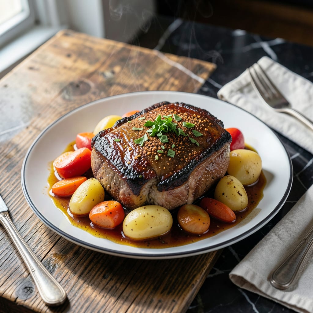 recipe rebel pot roast illustration with key details