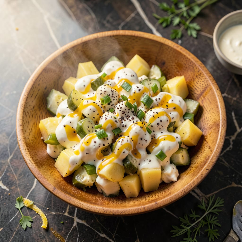 Rudy's BBQ Potato Salad Recipe: Creamy, Smoky Backyard Favorite illustration with key details