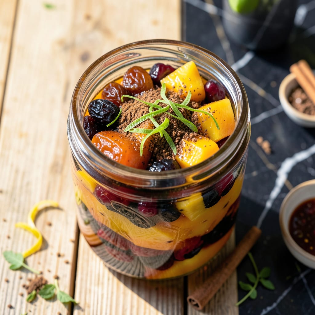 Visual representation of Rum Pot Recipe: Caribbean Inspired Boozy Fruit Preserve
