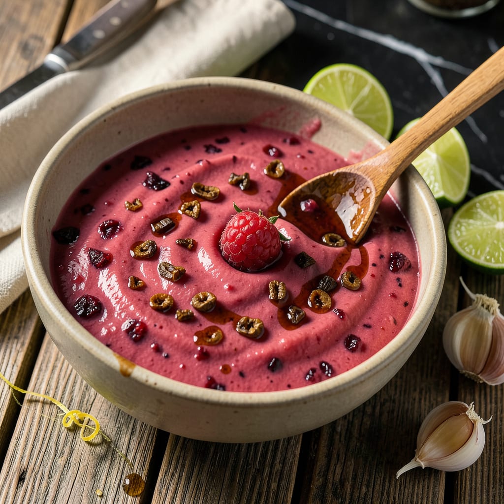 Visual representation of sams raspberry chipotle dip recipe