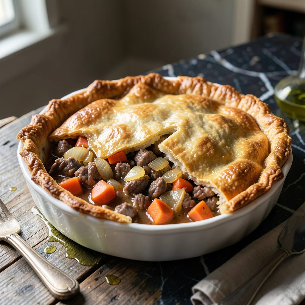 Comprehensive Shepherd's Pot Pie Recipe: Golden Crust Over Savory Filling visual reference