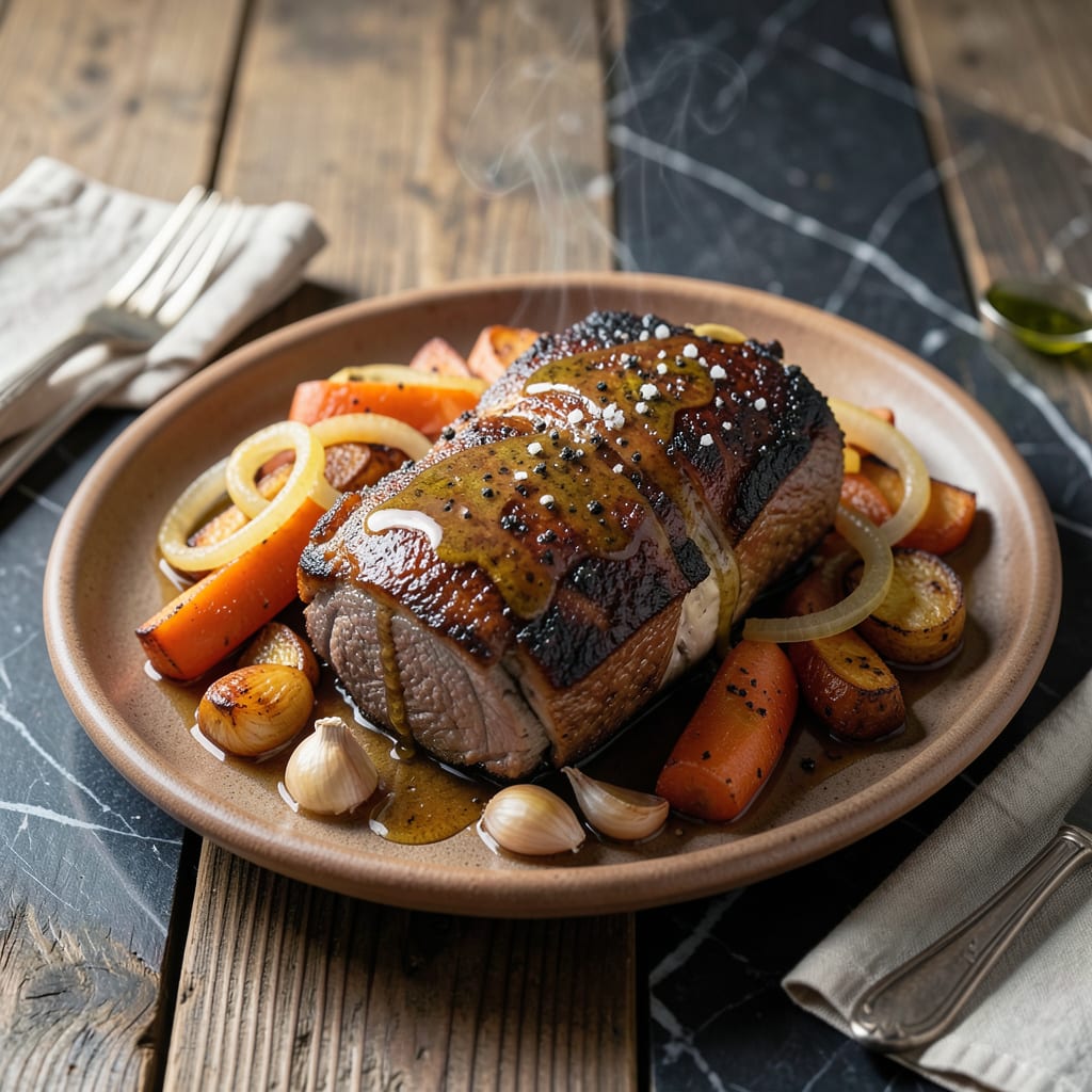 Visual representation of Shoulder Pot Roast Recipe: Slow Braised Beef with Garden Vegetables