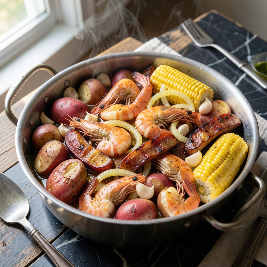Comprehensive Shrimp Boil Pot Recipe: Spicy Cajun Feast in One Pot visual reference