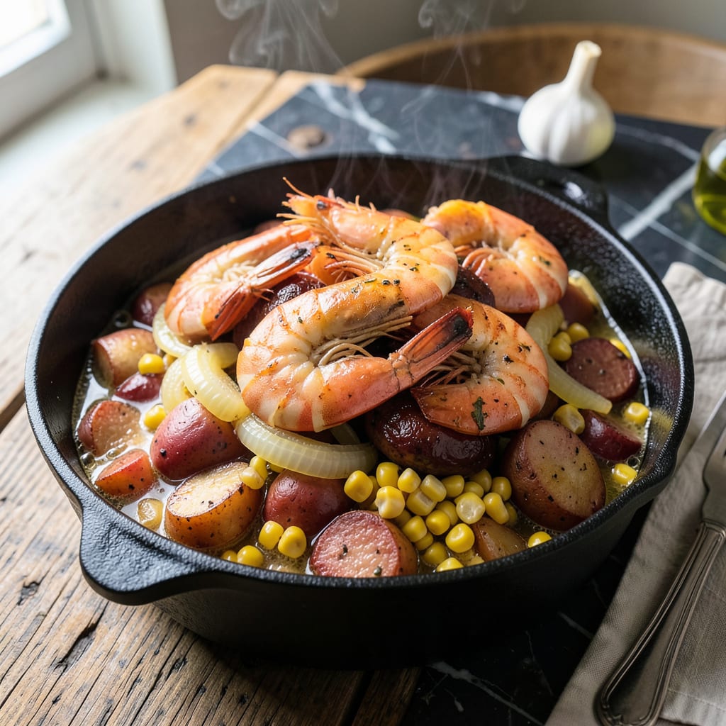 Visual representation of Shrimp Pot Recipe: Coastal One Pot Seafood Feast