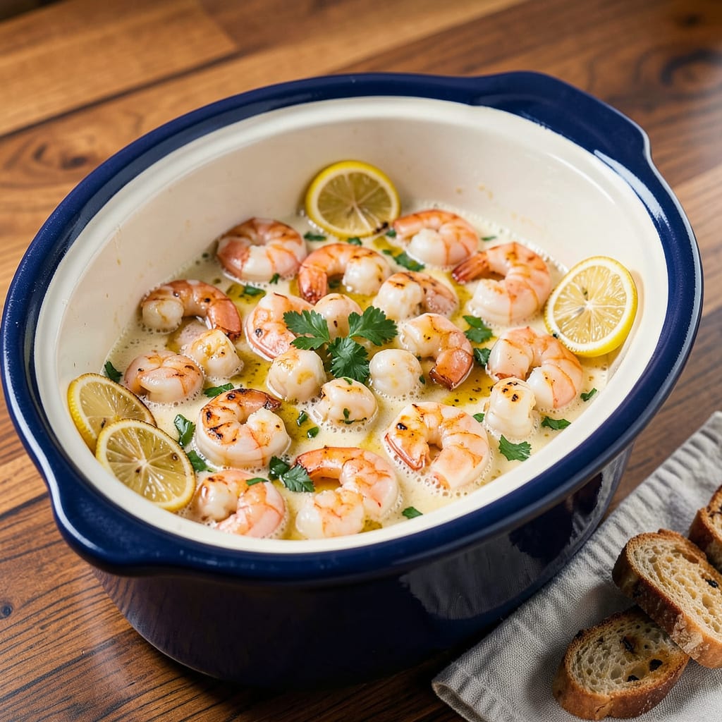 Visual representation of Shrimp Scampi Crock Pot Recipe: Garlicky Butter Sauce With Zero Effort
