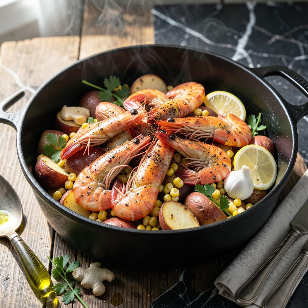 Complete Shrimp Steam Pot Recipe: Coastal Flavors in a Single Vessel overview image