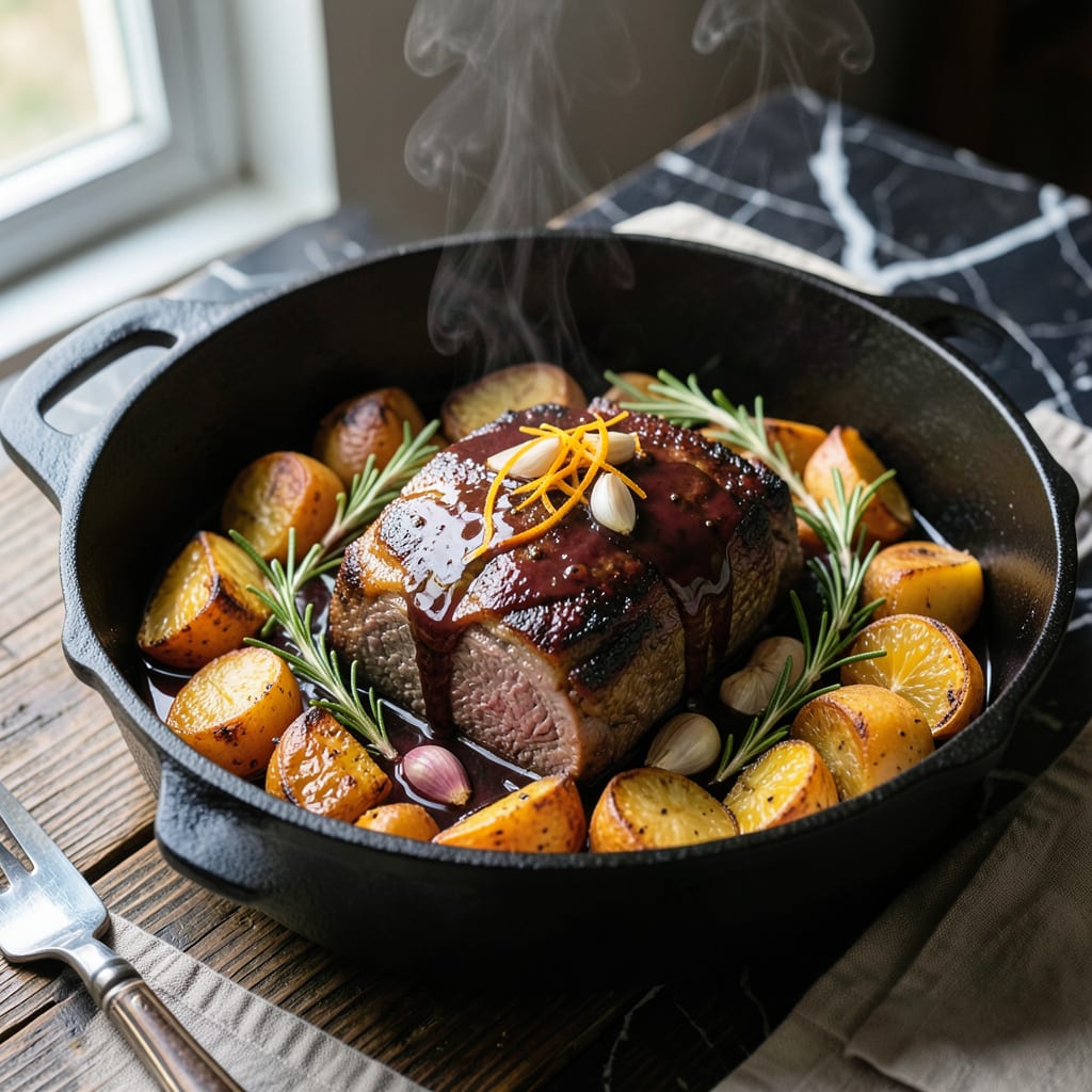 Sicilian Pot Roast Recipe: Wine Infused Herb and Citrus Braise detailed visual guide