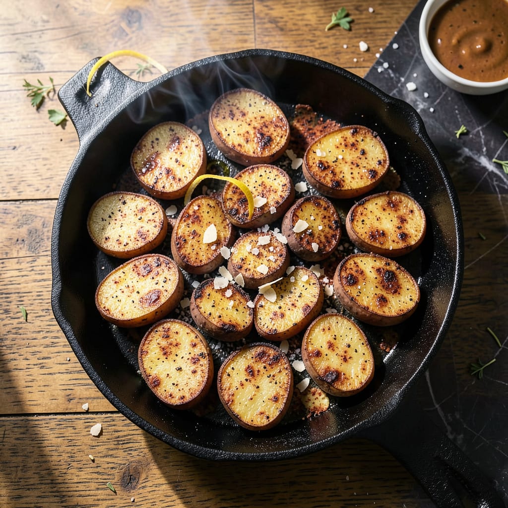 smoked potatoes bbq recipe example with annotations