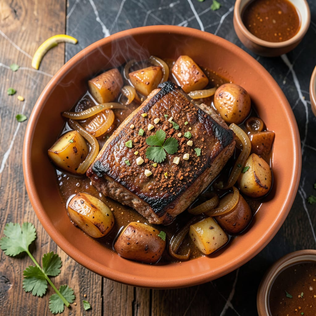 Visual representation of Southwest Pot Roast Recipe: Spice Rubbed Beef With Bold Flavors