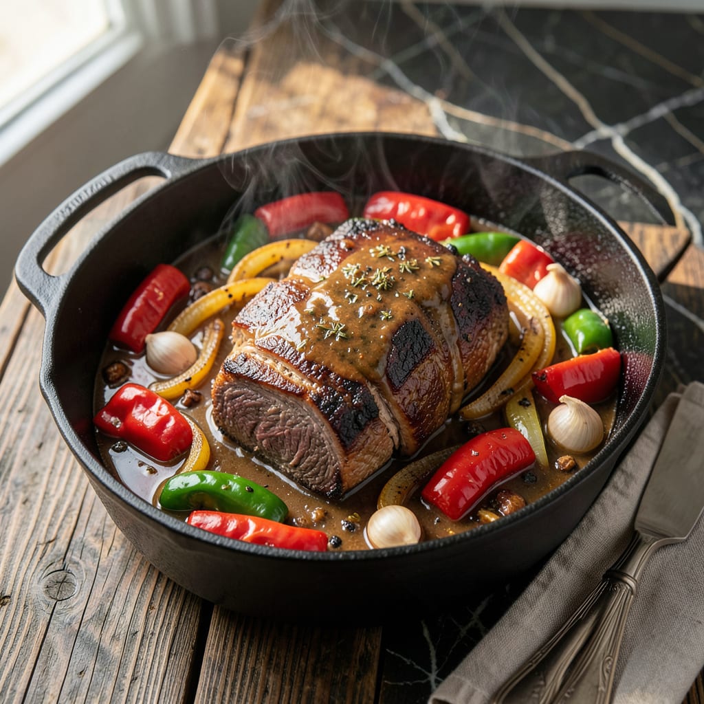 Complete southwestern pot roast recipe overview image