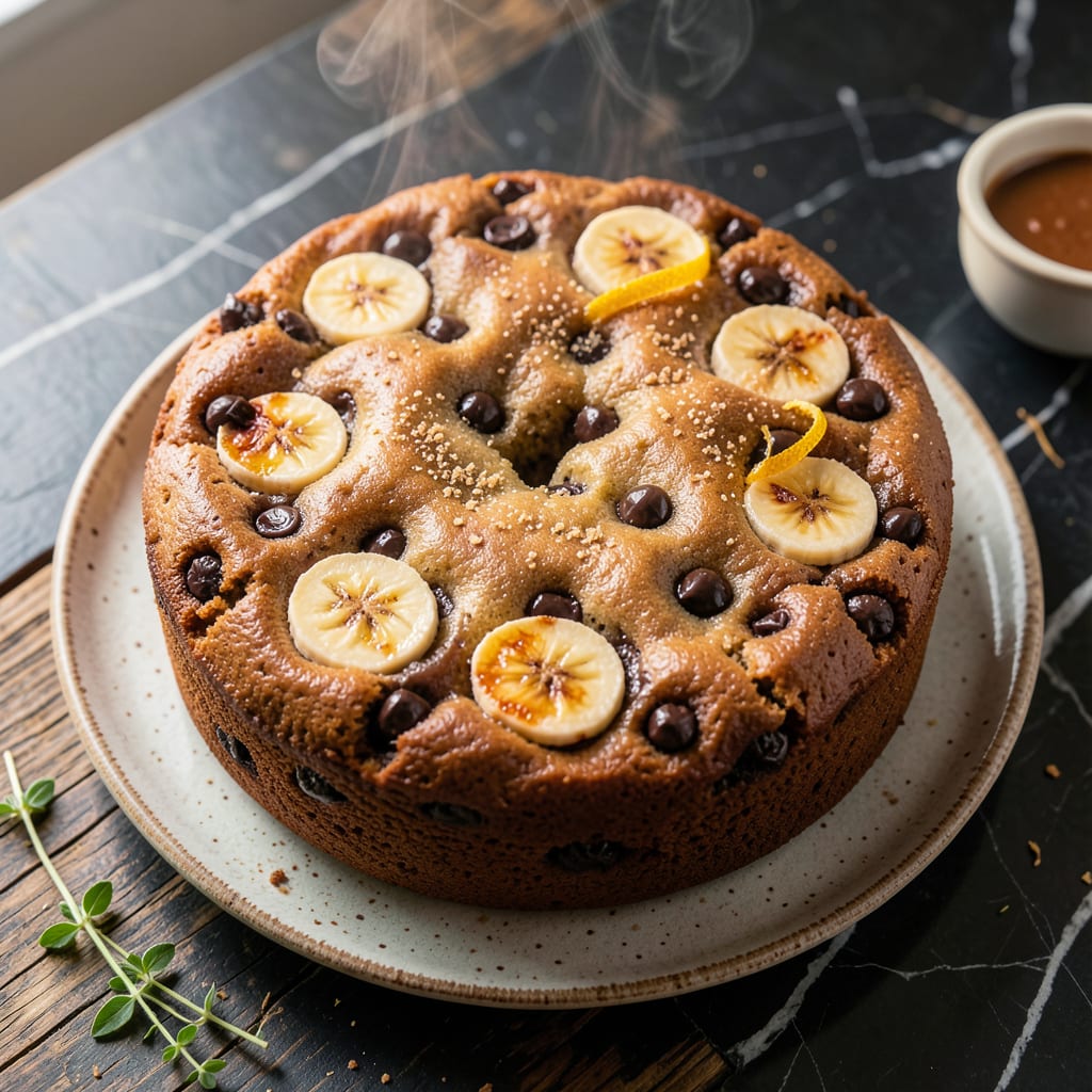 Visual representation of Starbucks Reduced Fat Banana Chocolate Chip Coffee Cake Recipe: Copycat Bakery Style Treat