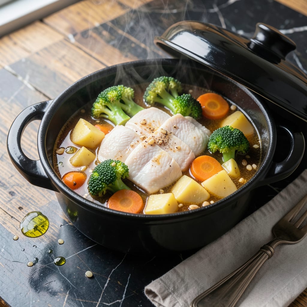 Visual representation of Steam Pot Recipe: Hands Off Meals With Perfectly Cooked Results