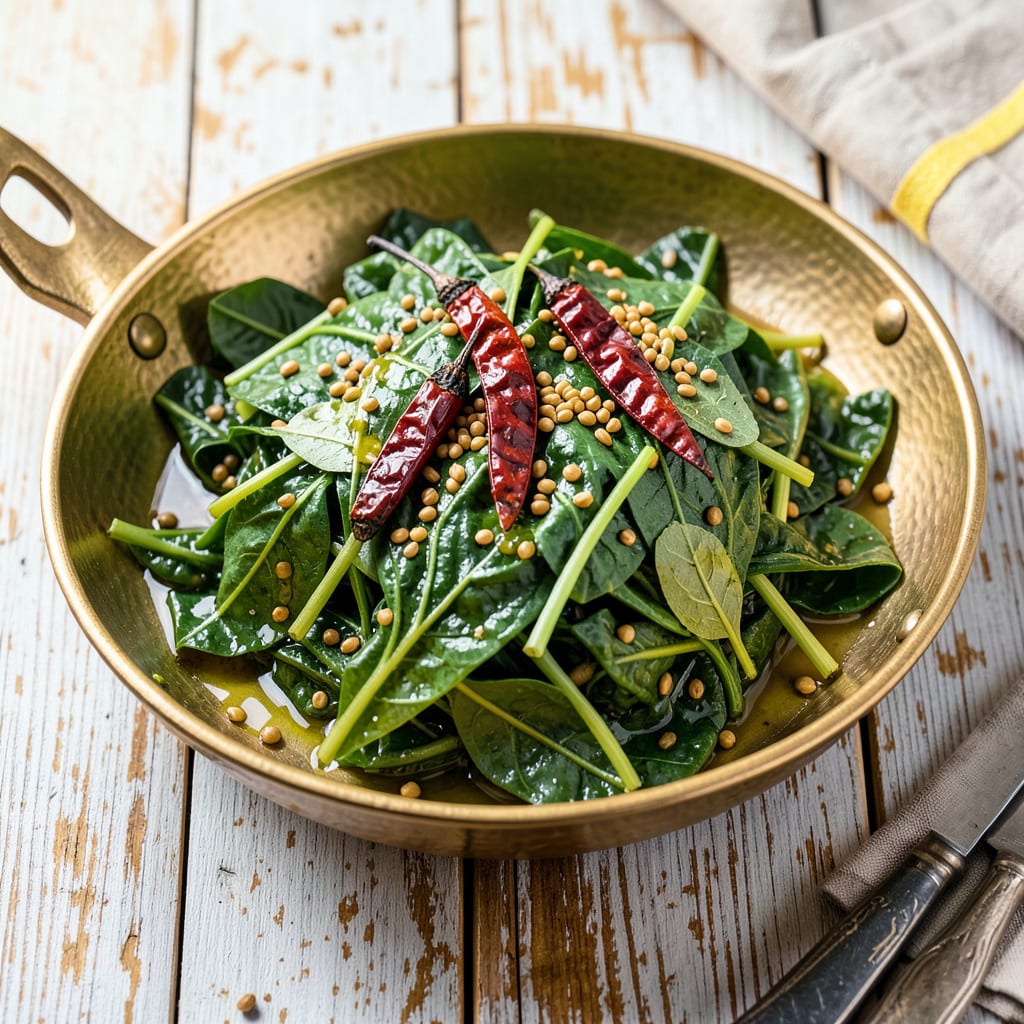 Sweet Potato Leaves Recipe Indian: Nutrient Packed Stir Fry in 15 Minutes example with annotations