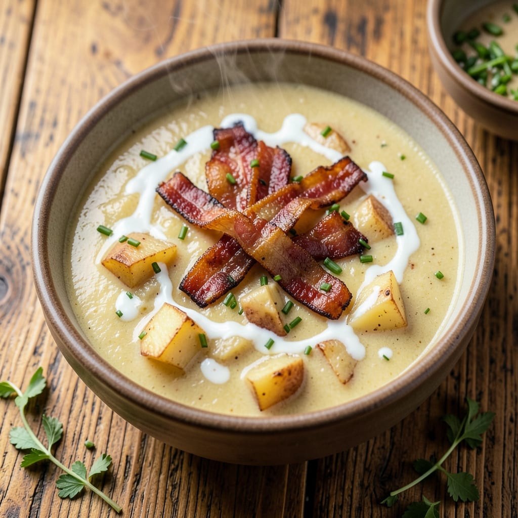 Tony Roma's Baked Potato Soup Recipe: Creamy Comfort With Crispy Toppings detailed visual guide