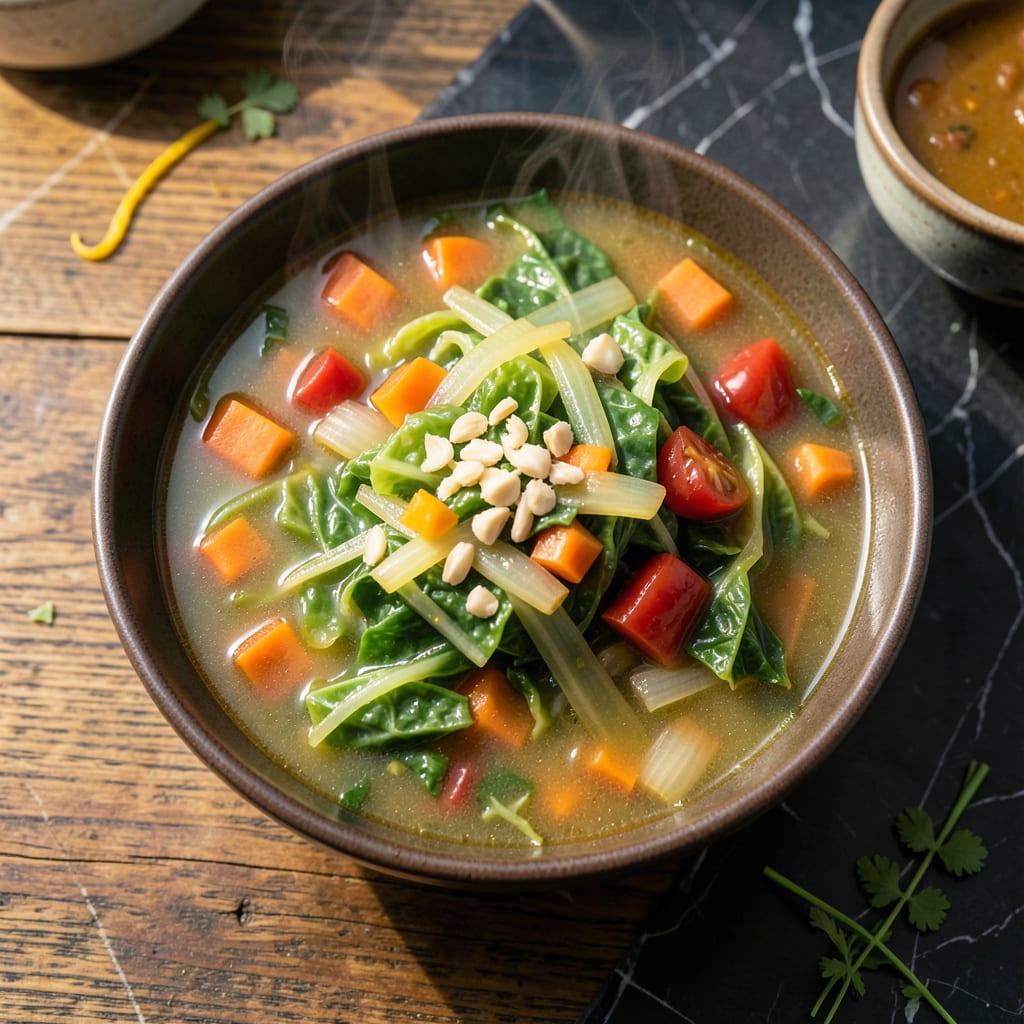 Visual representation of Weight Watchers Fat Burning Cabbage Soup Recipe: Zero Point Bowl of Warmth